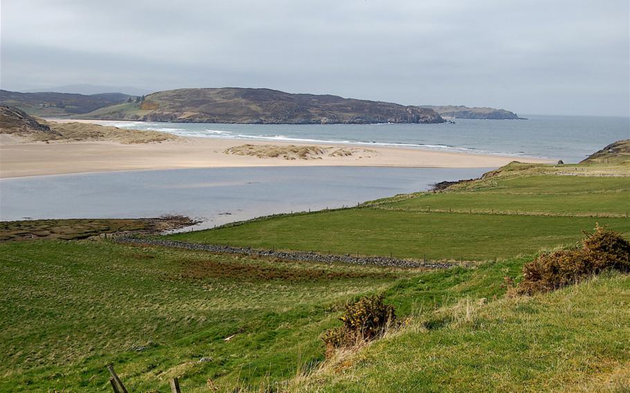 Stretches of sand, green fields for grazing livestock and rocky inlets are all features of the northwest coast of Scotland.