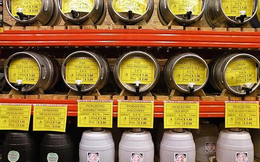 More than 50 ales, eight ciders and 15 foreign bottled beers were on hand Friday at the second annual Elysian Winter Beer Festival in Ely, England. Patrons could sample the beer by the pint or half pint.