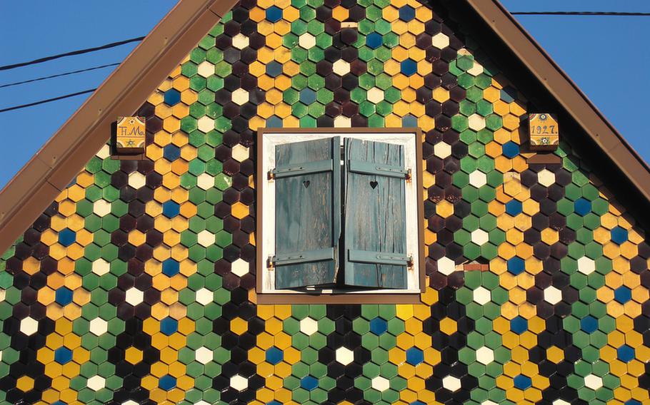 The Alsace in known for the colorful shingles that decorate many of its houses.