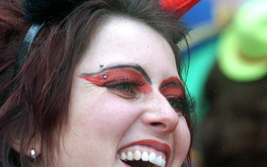 This devilish creature was celebrating carnival in Mainz.