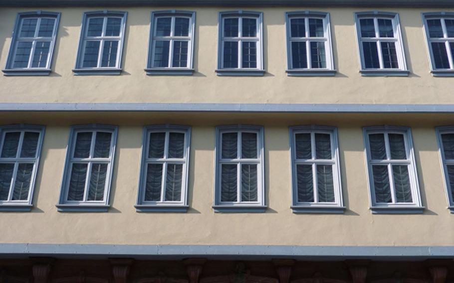 Above: Goethe’s childhood home has four levels to tour.  
