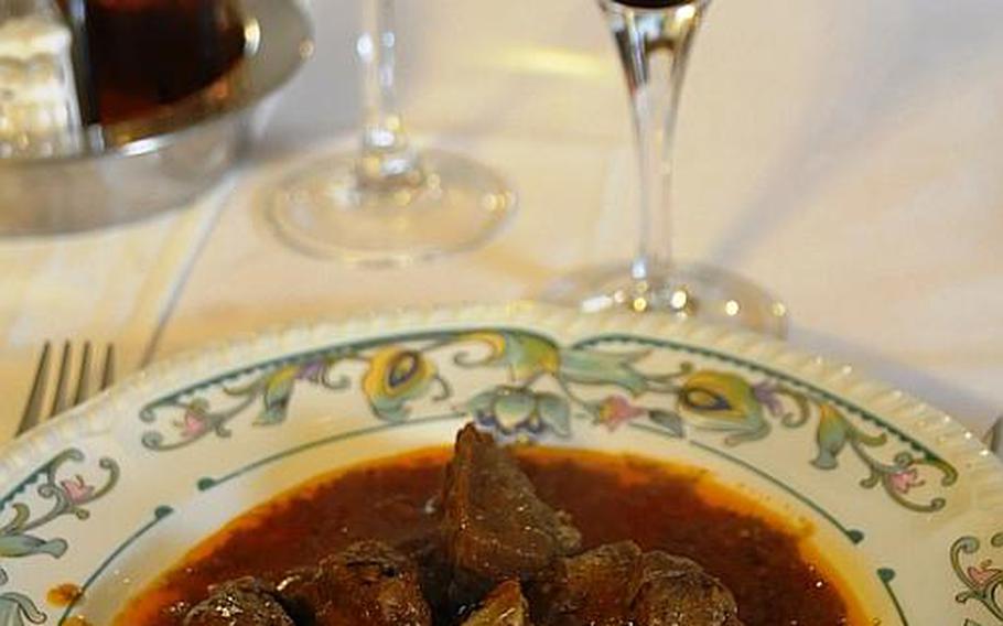 A trip to Tuscany would not be complete without a meal of wild boar, coupled with a glass of  Brunello di Montalcino wine.