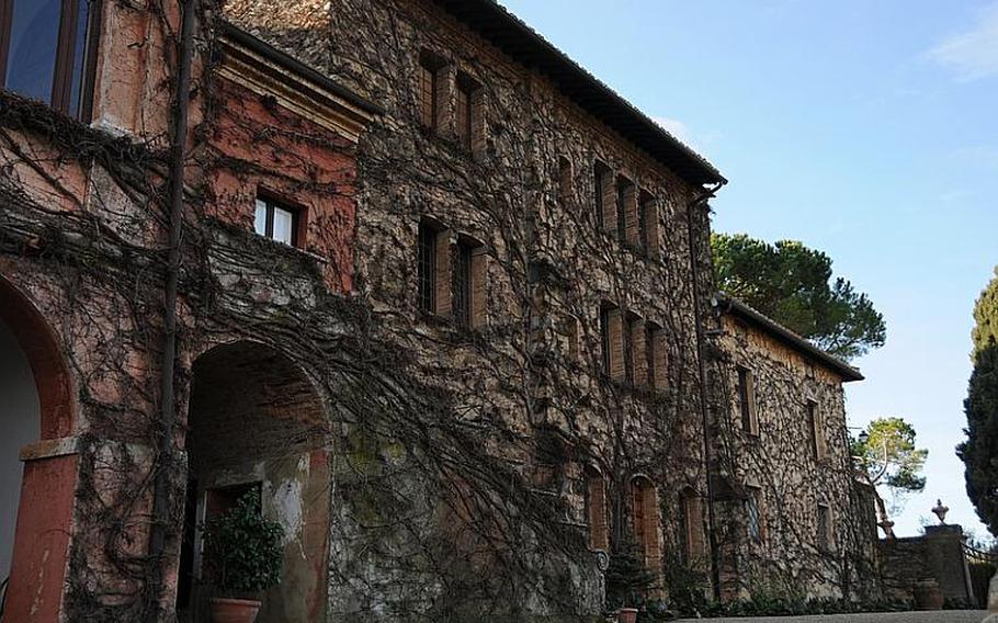 The ivy-covered villa Il Greppo is the family home and winery of the Biondi Santi family, with nearly 120 acres of land for vineyards just a few miles outside the Tuscan town of Montalcino.