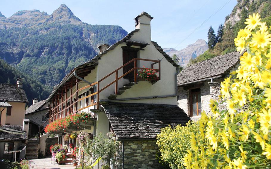 Village of Sognogno offers plenty of photo opportunities in the Swiss canton of Ticino.