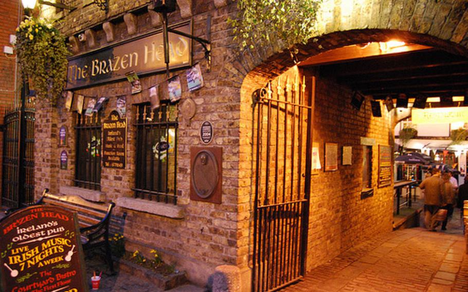 The Brazen Head is Dublin&#39;s oldest pub, dating from 1198, and is the location of Johnny Daly&#39;s "An Evening of Food, Folklore and Fairies."