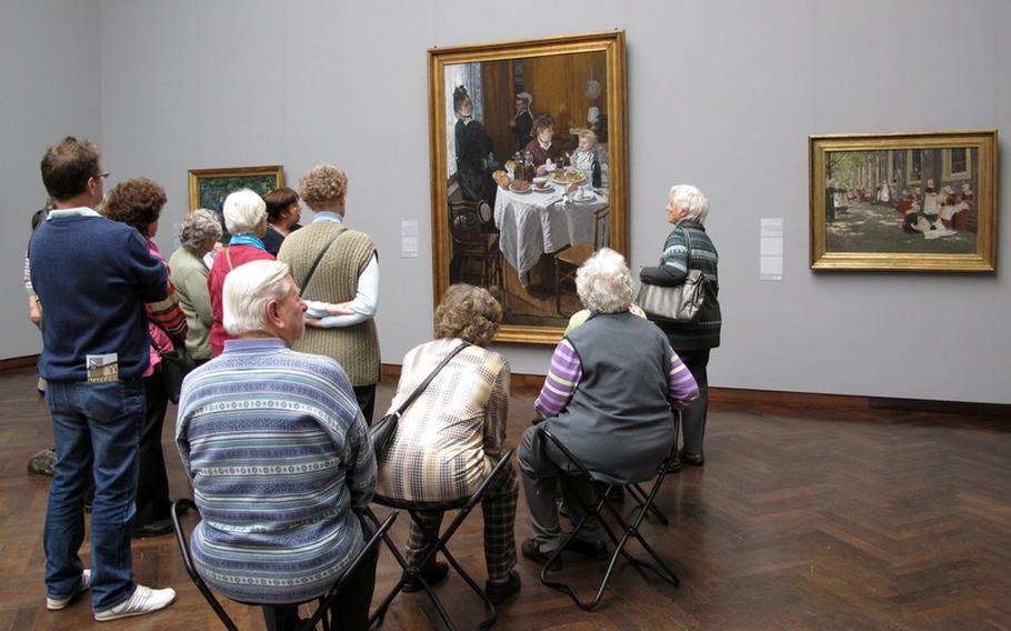 A guided tour of Frankfurt, Germany's Städel Museum includes Claude Monet's "The Luncheon."