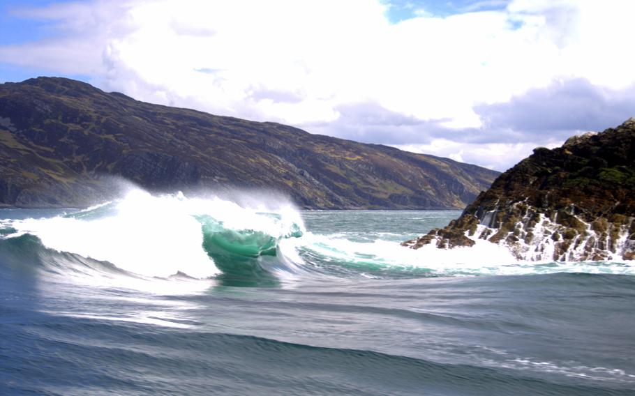 With clashing tides, submerged rock buttresses and a 500-foot basalt pillar known as "Old Hag," the Isle of Jura's channel  featuring The Corryvreckan Whirlpool has been declared unnavigable by the Royal Navy. 