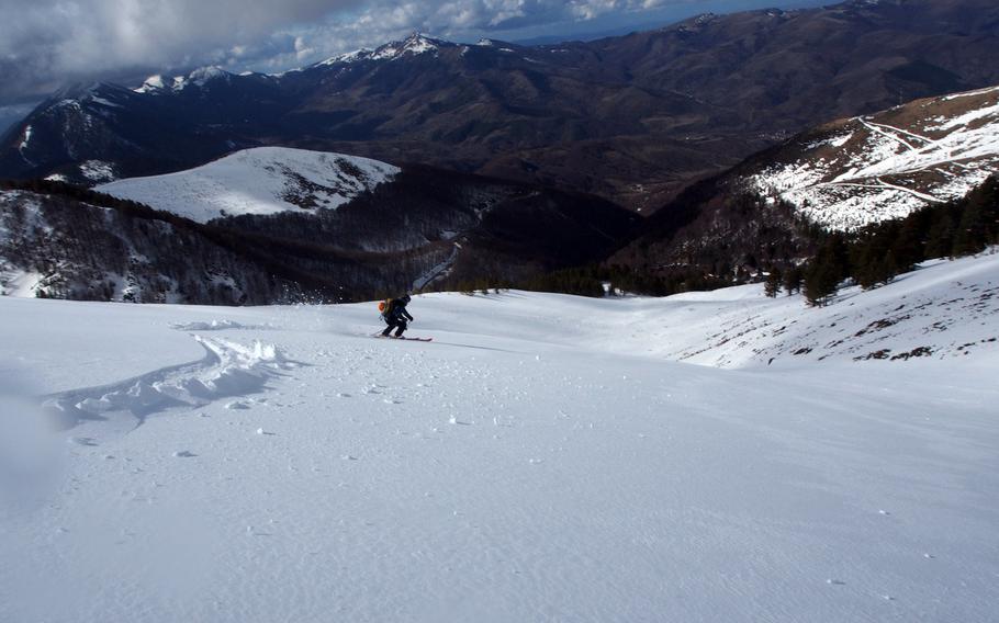 Opportunities to make fresh tracks are plentiful at Brezovica, Kosovo, for those willing to work for them, as the lifts haven't turned in a year.