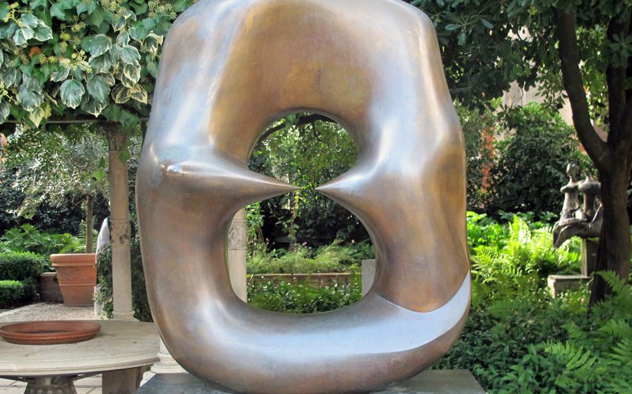 This Henry Moore sculpture is one of the first things you see in the Guggenheim collection.