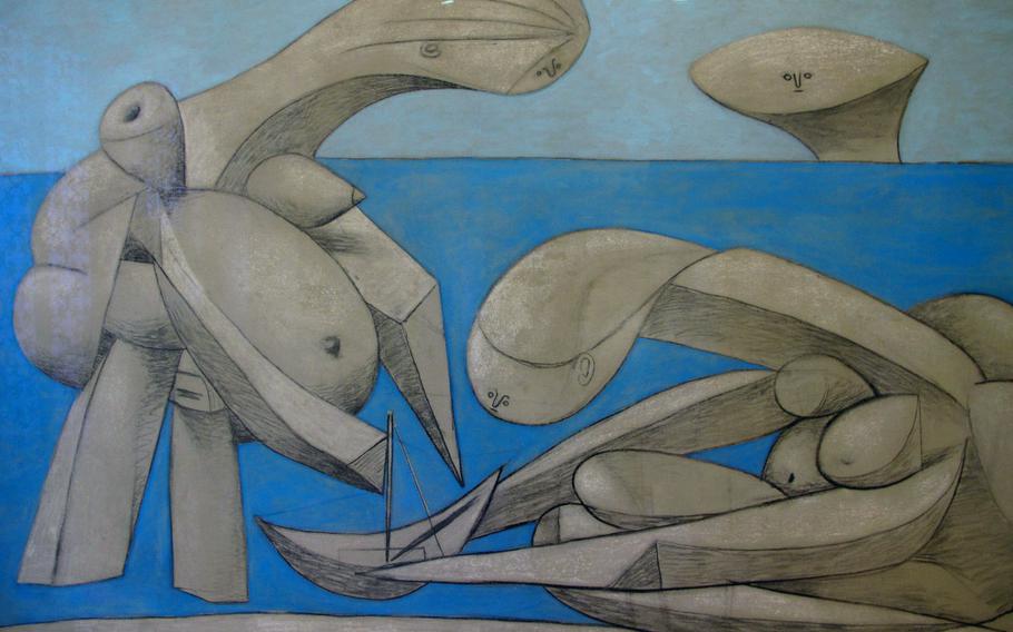 This Pablo Picasso, titled "On the Beach," is from 1937. It is included in the Peggy Guggenheim Collection in Venice.