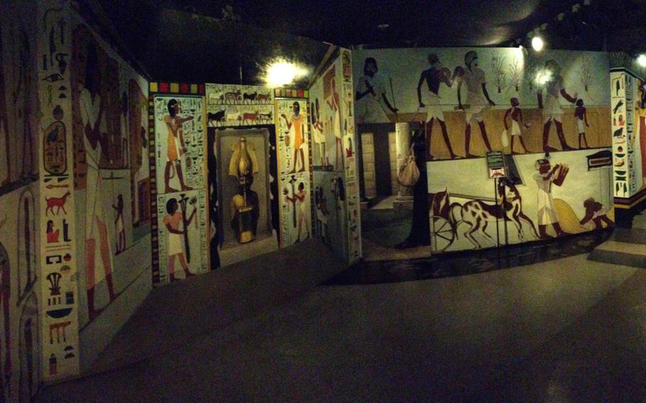 There are four floors covered in optical illusions at Takao's Trick Art Museum. Most of the tricks are Egyptian-themed, but there are rooms, like the anti-gravity room, to break things up occasionally.