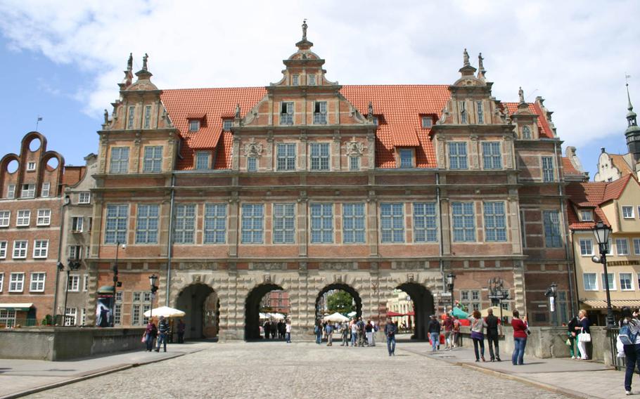 Gdansk, Poland's, magnificent Green Gate, built in the 16th century, was built as a residence for royalty.
