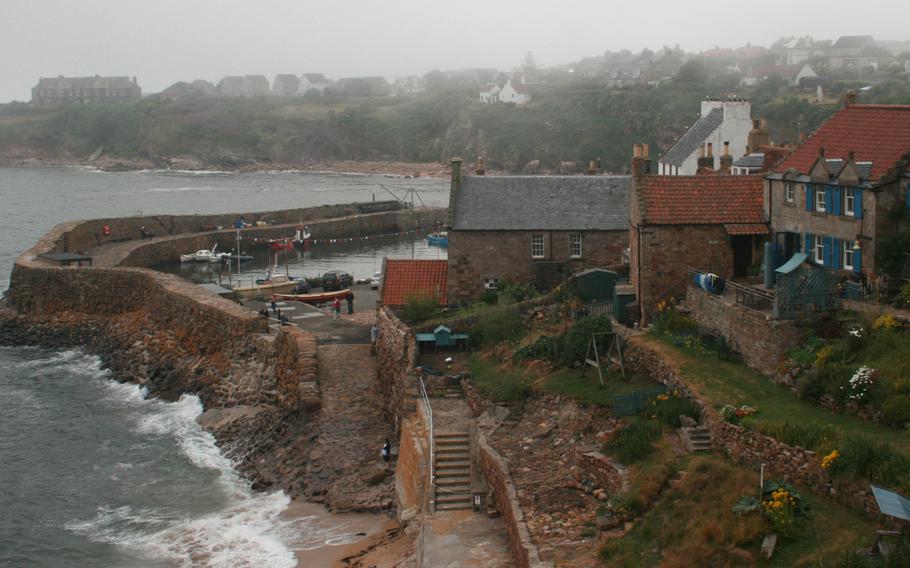 The little harbor town of Crail, in Scotland's  Kingdom of Fife, offers a picturesque setting for a seafood meal.