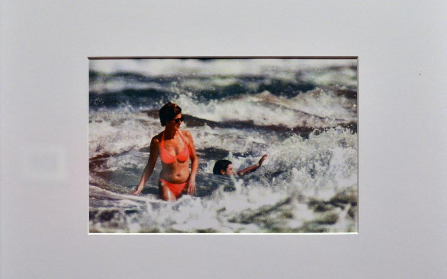 A paparazzo, Paul J. Richards, used a long telephoto lens to catch Princess Diana swimming in 1993. "Paparazzi Photographers, Stars and Artists" will run at the Schirn in Frankfurt until Oct. 12, 2014.
