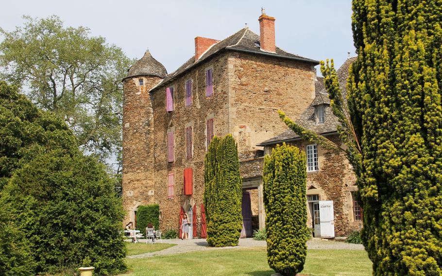 Chateau du Bosc and its garden, in the Midi-Pyrenees region of southwestern France. Young Henri de Toulouse-Lautrec spent summers with his family in the medieval chateau.