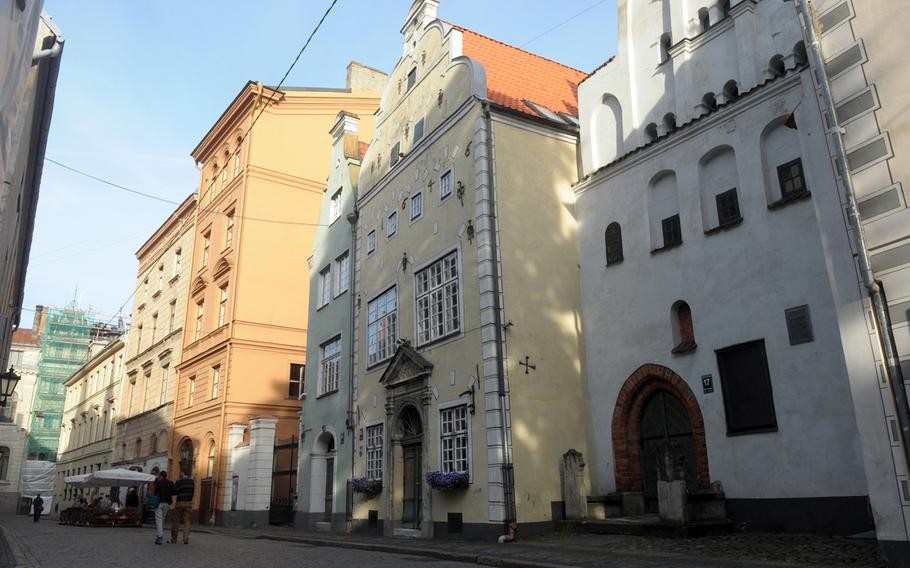The Three Brothers are the oldest dwelling homes still standing in Riga, Latvia. The oldest home, right, dates to the late 15th century.