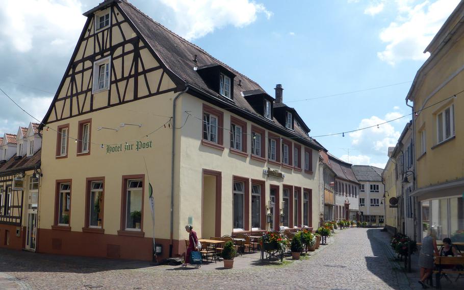This 17th century building served as the station where the post stage coaches stopped in Blieskastel, Germany. The last coach departed here in 1921. Today it is a hotel and restaurant.