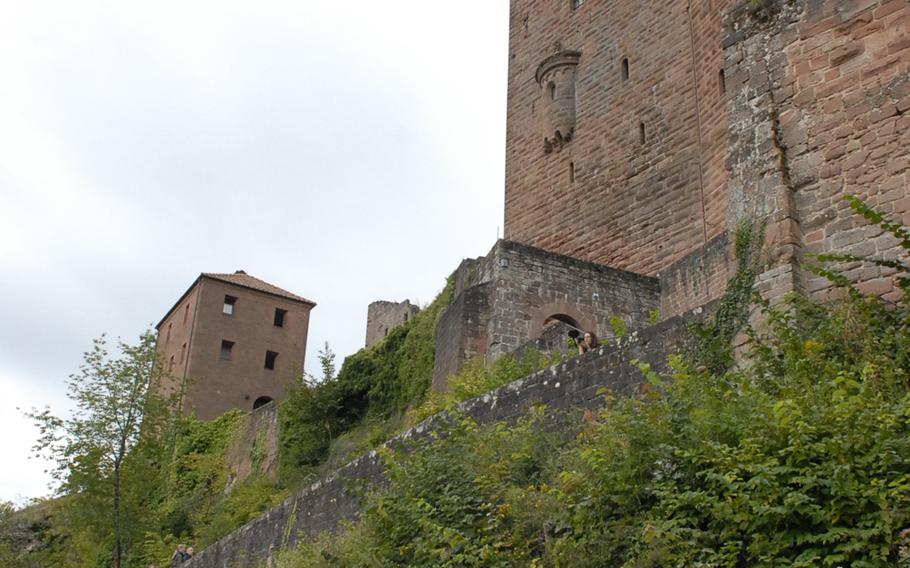 The imposing Burg Trifels is perched atop a mountain in the southern Palatinate forest, about an hour south of Kaiserslautern.