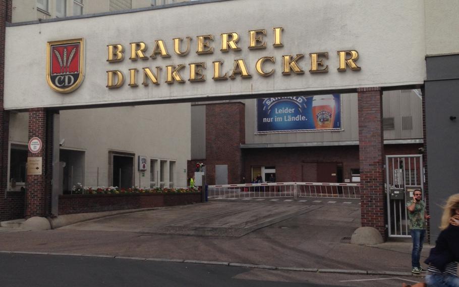 The Brauereigaststaette in downtown Stuttgart, Germany, is connected to the Dinkelacker Brewery, one of the main beermakers in the region. While the restaurant serves plenty of food, the big attraction is the beer.
