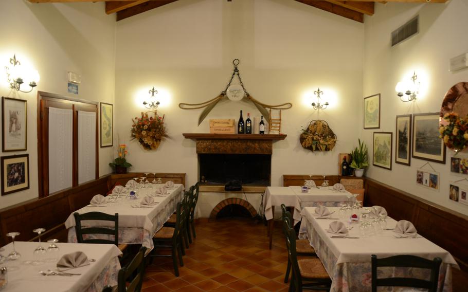 A comfortable and cozy environment awaits diners at Il Rifugio, a restaurant situated in the foothills below Piancavallo, Italy.