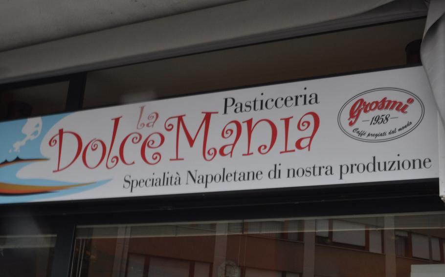 It's not hard to pass by Pasticceria La Dolce Mania. Located in downtown Pordenone, Italy, it's blocks away from the pedestrian zone and the space for customers inside isn't much wide than the sign out  front.