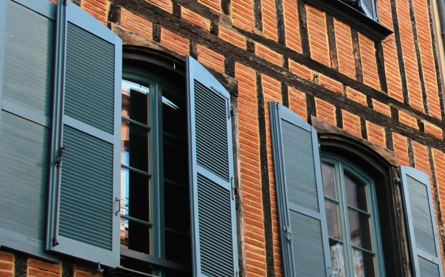 Many shutters and doors in Toulouse, France, are painted in shades of blue reminiscent of the blue dye (pastel), which brought the city wealth in the Middle Ages.
