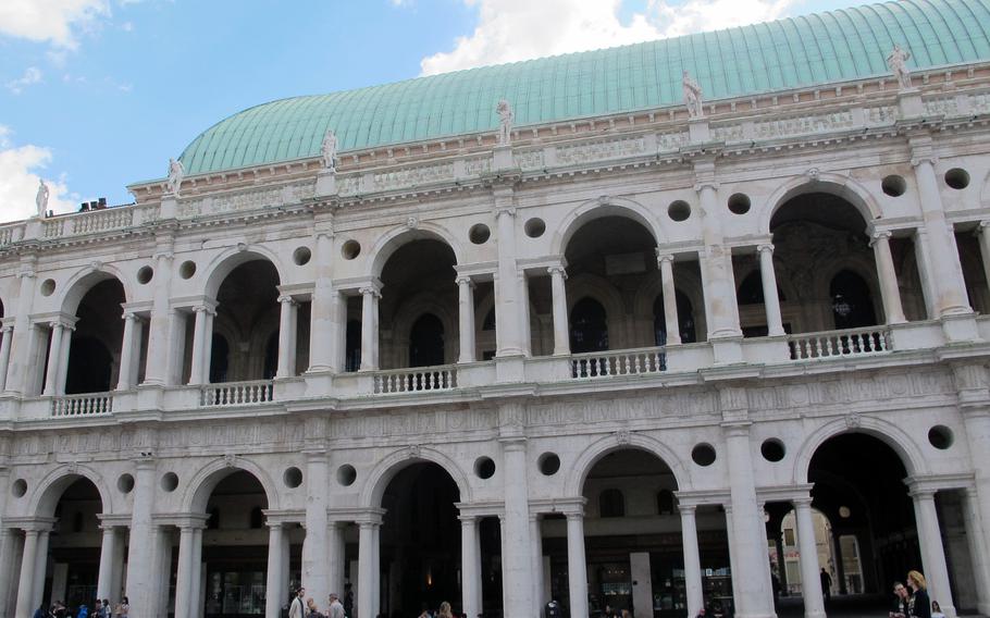 Vicenza's municipal art museum is located inside Palladio's famous white marble basilica in the city's historic center.