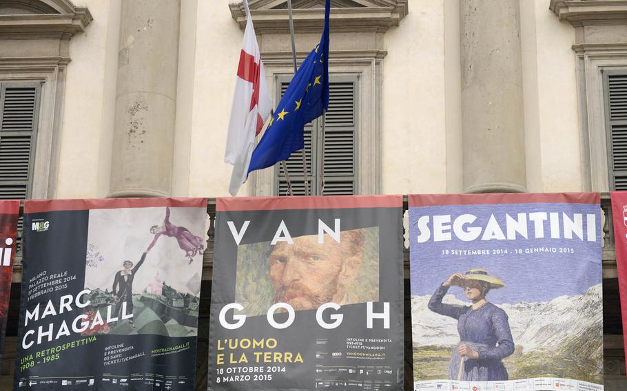 Palazzo Reale,in Milan, Italy, started the year off strong with exhibits of Chagall, Van Gogh and Segantini. Two of those exhibits have since closed. Works by Da Vinci and Giotto will be on display later in 2015.