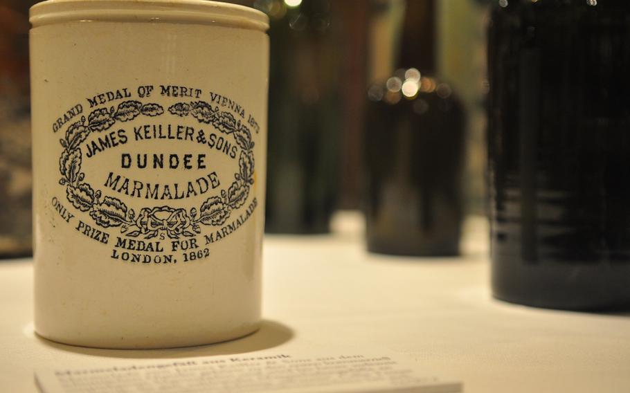 Many items retrieved from the Titanic's wreckage, like this 1862 pottery marmalade jar, remain in excellent condition despite remaining at the bottom of the sea for many years.  
