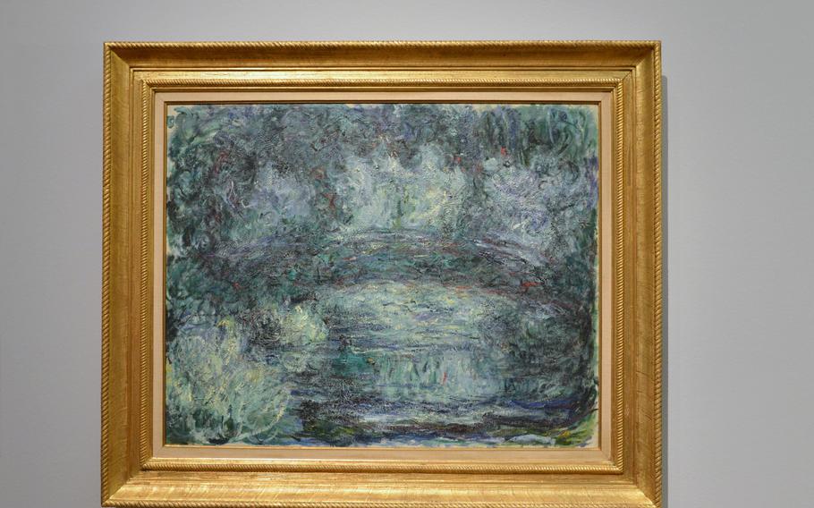 Claude Monet's "The Japanese Bridge" from his gardens in Giverny, France, is on display in the "Monet and the Birth of Impressionism" exhibit at the Städel in Frankfurt, Germany