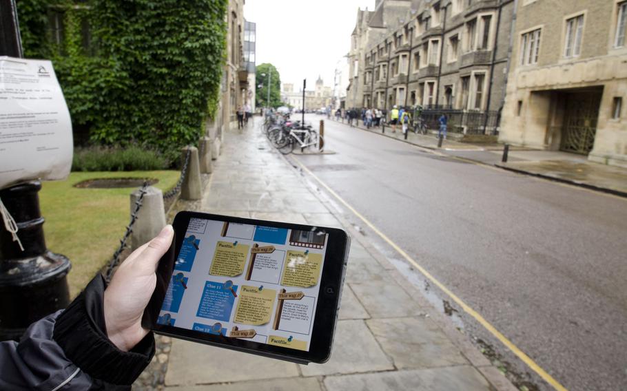 Treasure Trails' maps can be downloaded onto mobile devices and carried around towns. The guides offer trails of varying lengths for towns in the United Kingdom.
