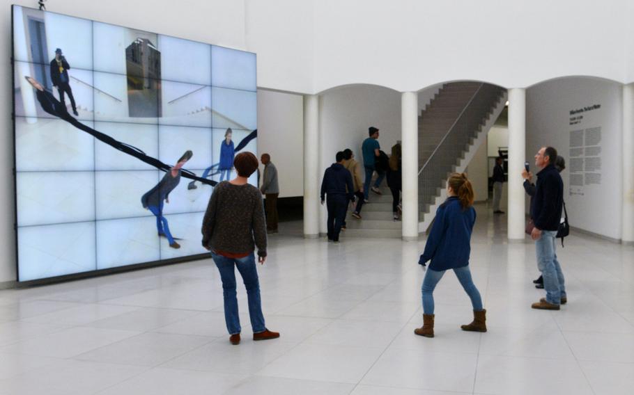 William Forsythe's "City of Abstracts" is in the first display room of the Museum fuel Moderne Kunst in Frankfurt, Germany. It is part of a Forsythe exhibit called "The Fact of the Matter," on display until Jan. 31, 2016.