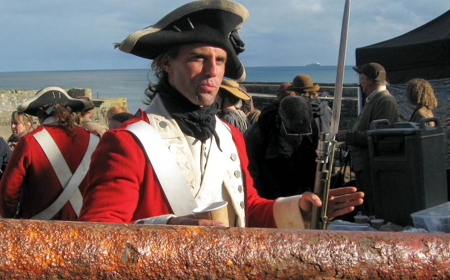 Noah Ball takes a moment to tell a reporter why "Poldark" filming is a boon to the county of Cornwall. Ball is  "Cornish born and bred," having been born in Camborne and currently living in Falmouth, about 20 minutes south of the filming location in Charlestown.