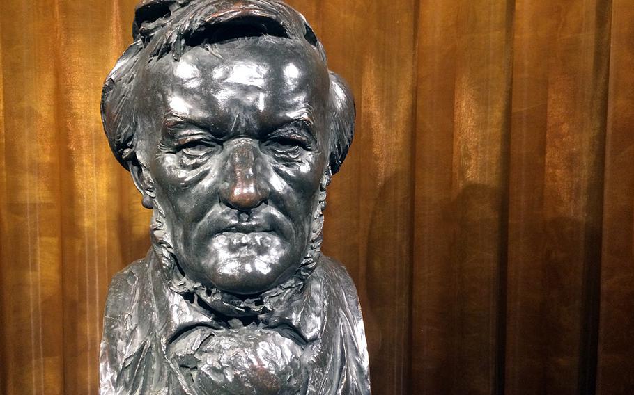 A bust of German composer Richard Wagner is displayed in the museum bearing his name in Bayreuth, Germany.