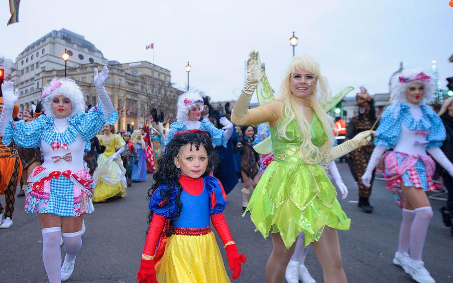 London's annual New Year's Day Parade features marching bands, cheerleaders, performers and massive crowds of onlookers. Watching the parade is free.