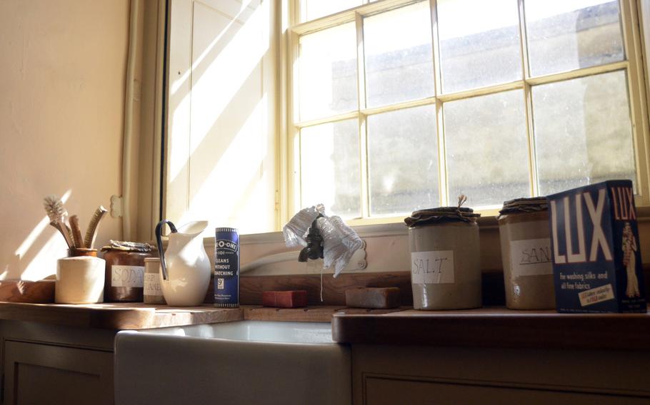 A timeless washbasin in the servants' quarters at the Ickworth House in Horringer, England, Tuesday.