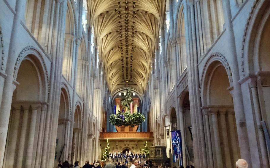 A children?s choir service at the Norwich Cathedral in Norwich, England, Tuesday, December 5, 2017.  The cathedral regularly holds Church of England Morning Prayer, Holy Communion and Evensong services.