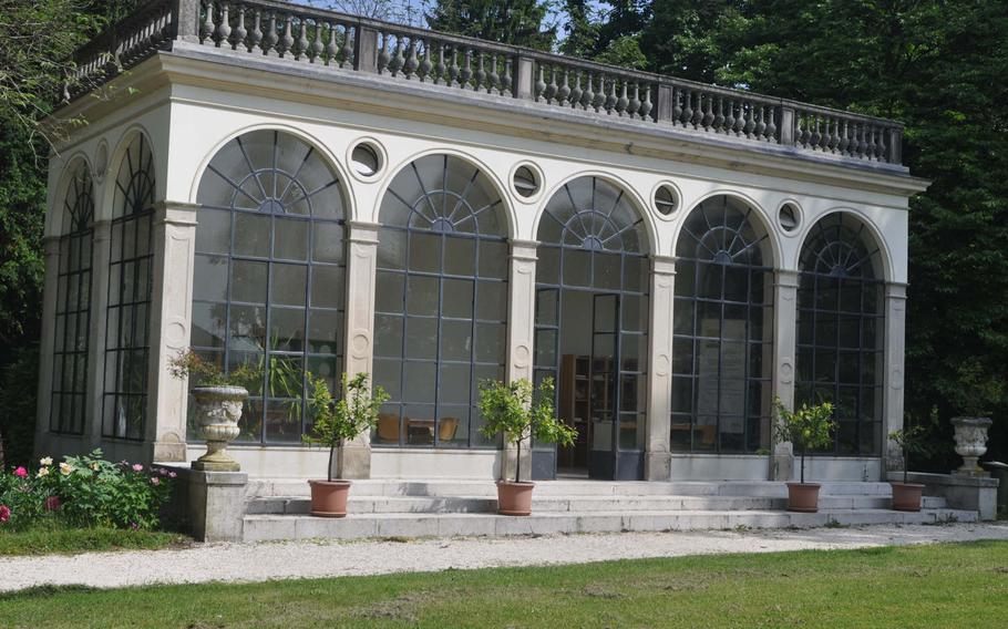 The orangery at Parco di Villa Varda in Italy was designed as a place to grow plants indoors - and perhaps soak up some sun. Now it serves mainly as a book exchange.