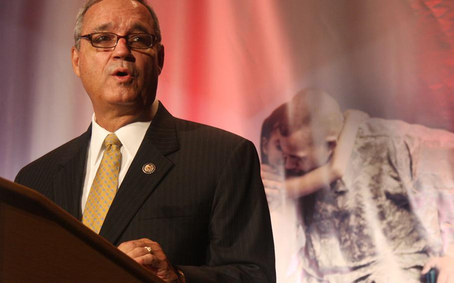 Rep. Jeff Miller, R-Fla., speaks at the 2012 Warrior-Family Symposium in Washington, D.C., on Sept. 13, 2012.