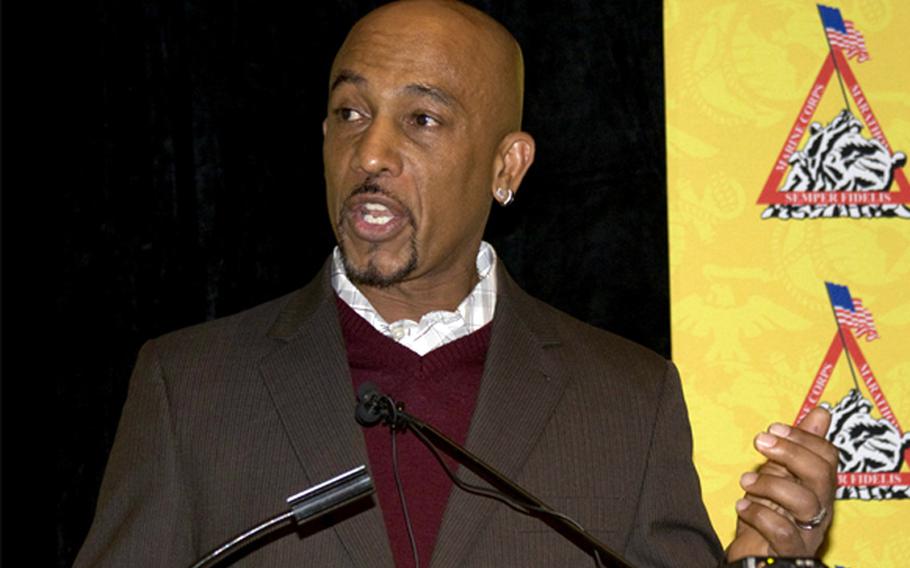 Montel Williams (talk show host, radio and TV personality): Williams enlisted in the U.S. Marine Corps and was later accepted into the U.S. Naval Academy, graduating in the class of 1980. The former Naval intelligence officer retired after 22 years of service. Despite being diagnosed with multiple sclerosis in 1999, Williams routinely visits military bases in support of troops and has served meals to wounded warriors at Bethesda, Md. "I spent every single day I could trying my best at the time I was on active duty thinking that I was in every hot spot we had," Williams has said. In 2008, Williams received the Navy's Superior Public Service Award, the service's second highest award presented to civilians. 