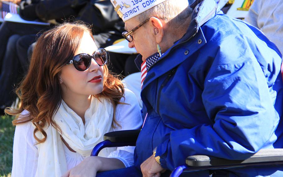 Veterans Day 2013 at The Vietnam Veterans Memorial in Washington, D.C.