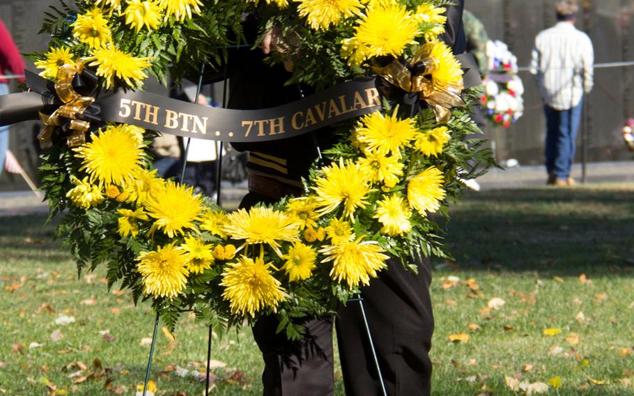 Veterans Day 2013 at The Vietnam Veterans Memorial in Washington, D.C.