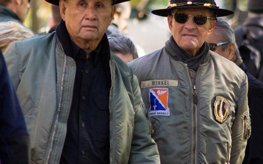 Veterans Day 2013 at The Vietnam Veterans Memorial in Washington, D.C.