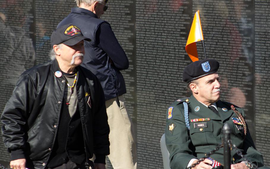 Veterans Day 2013 at The Vietnam Veterans Memorial in Washington, D.C.