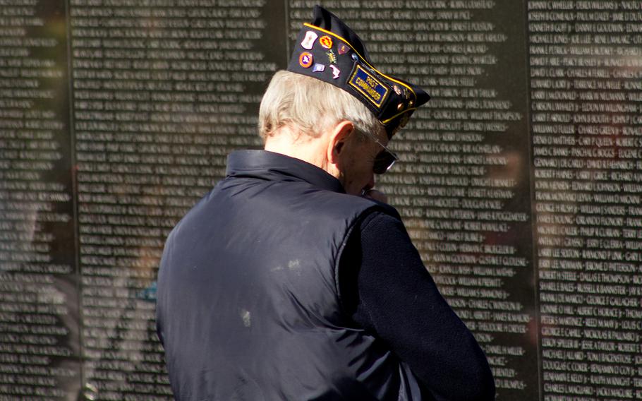 Veterans Day 2013 at The Vietnam Veterans Memorial in Washington, D.C.