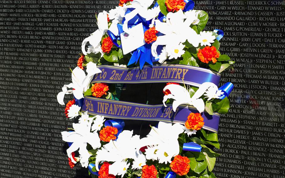 Veterans Day 2013 at The Vietnam Veterans Memorial in Washington, D.C.