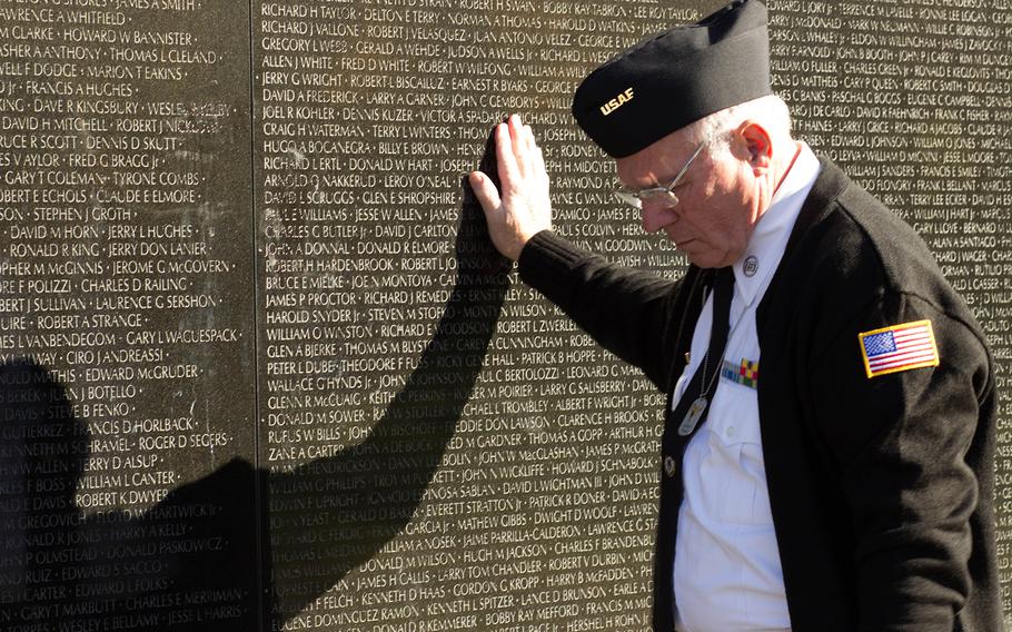 Veterans Day 2013 at The Vietnam Veterans Memorial in Washington, D.C.