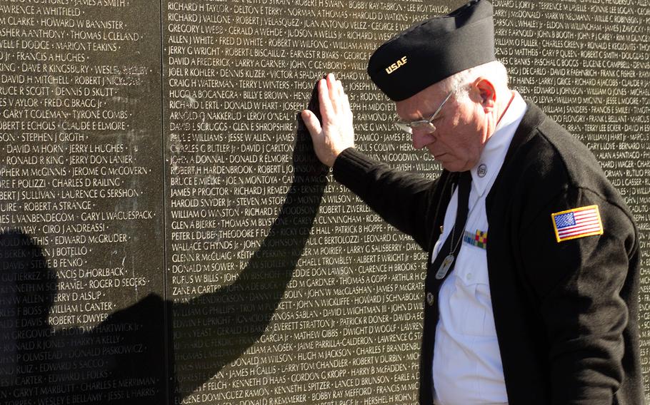 Veterans Day 2013 at The Vietnam Veterans Memorial in Washington, D.C. 