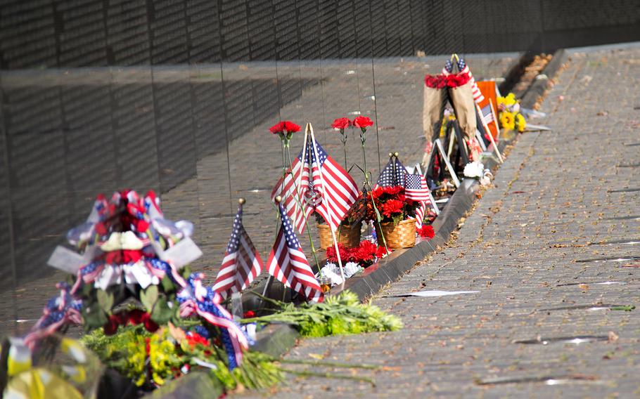 Veterans Day 2013 at The Vietnam Veterans Memorial in Washington, D.C.