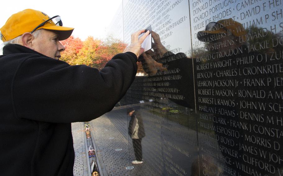 Veterans Day 2013 at the Vietnam Veterans Memorial in Washington, D.C.